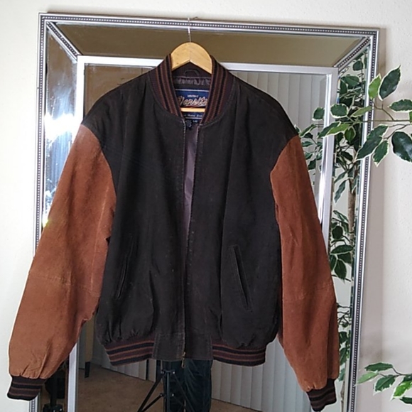 Varsity Other - Vintage Leather Bomber Jacket L